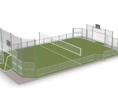 Multisport court 3D model