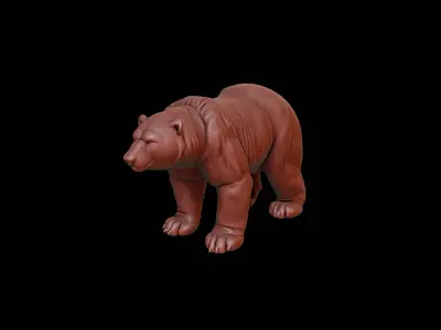 Polar Bear Animal Sculpture 3D print model purchase
