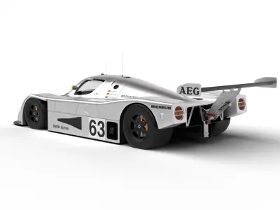 Mercedes Benz C9 1987 Sauber Racing 3d model 3D model