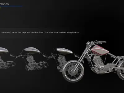 Bajaj Avenger  Motorcycle Redesigned 3d Autodesk Alias Model 3D model