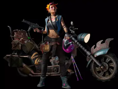 Freya Herman Low-poly 3D model