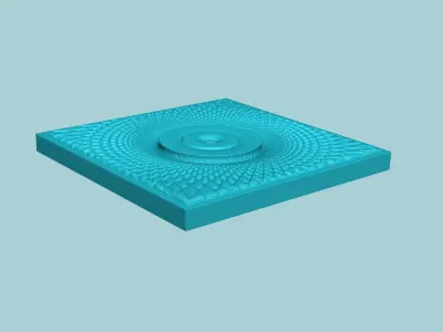 Wall Panel A16 Ornament - Interior Design Decoration 3D print model