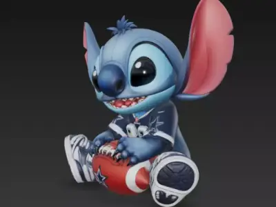 Stitch - Collectable figure 17 American Football 3D print model