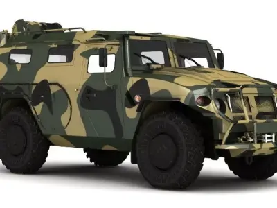 GAZ TIGR 3D model 3D model