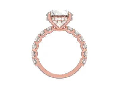 Engagement Ring U shape  3D print model