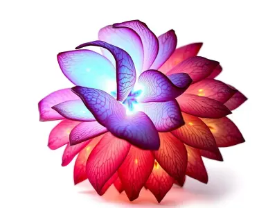 Glowing Flower Model Pack for D Rendering and Game Engines Low-poly 3D model