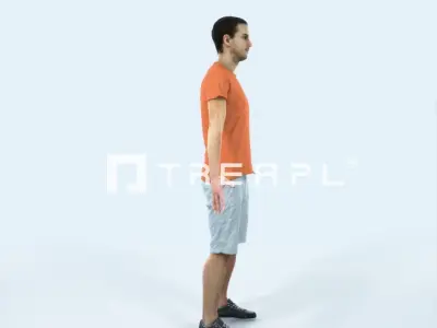 Jest 01E Animated Rigged Summer Casual Man Low-poly 3D model