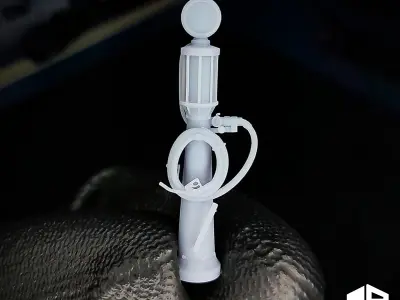 Gas Pump 164 Scale - Includes Pre-Supported - for Dioramas 3D print model