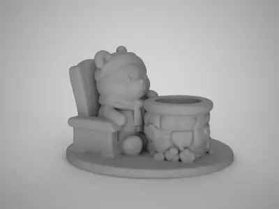 Bear Planter 3D print model