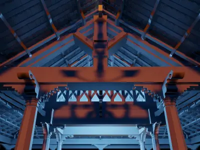 Temple kerala style 3D model