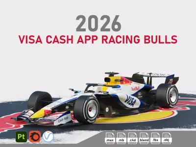 F1 Visa Cash App Racing Bulls VCARB 03 2026 3D model