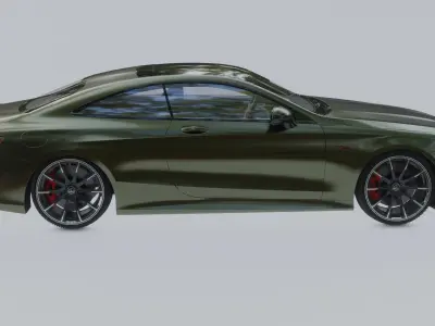 Mercedes-AMG GT 63S Brabus 800 chevaux Low-poly 3D model