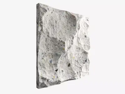 72-RockPanel rock on wall 3D model