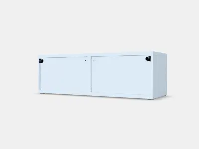 BESTA Shelf unit with doors 22 Low-poly 3D model