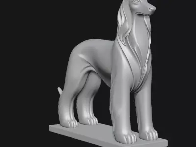 Afghan Hound 3D print model