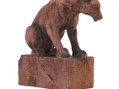 Silent Carved Tiger 3D model