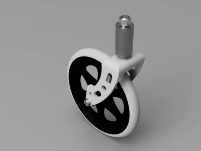 Medical 8 Inch Surgical Wheel 25mm Wide 3D print model
