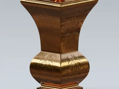 Garden urn planter52 3D model