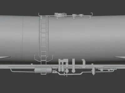 H0 1-87 scale Zacens 80 tank car 3D print model