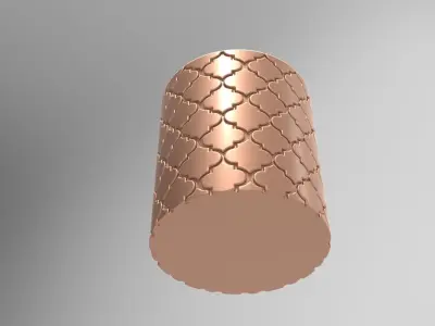 Decorative Candle for 3D printing and mold making 3D print model