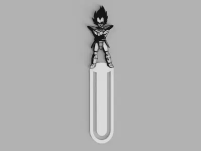 Vegeta Logo Bookmark Free 3D print model