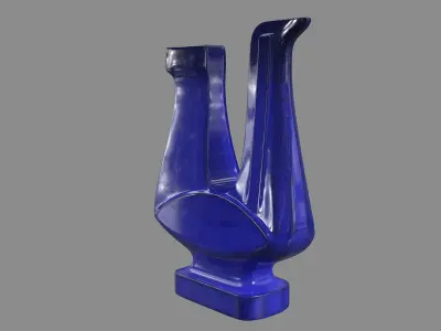 Cobalt Bird 3D model