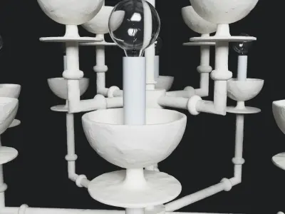 Draper Chandeliers 3D model