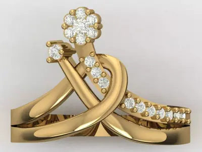 Engagement Ring Free 3D print model get