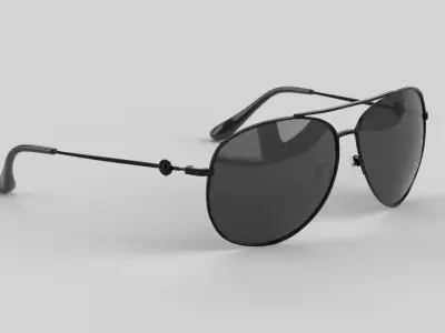 Carmel Eyewear Glasses Low-poly 3D model