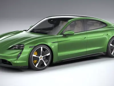 Porsche Taycan Turbo S 2020 3D model