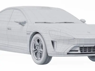 Xiaomi SU7 2024 3D model