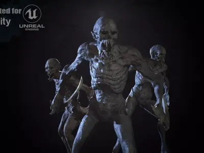 MutantZ3 Low-poly 3D model