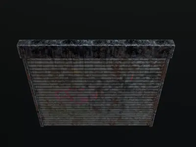 Realistic Roller Door Free low-poly 3D model