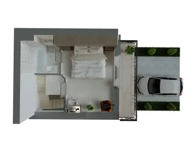 apartment layout 3D model purchase