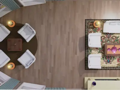 Living Room 3D model 39