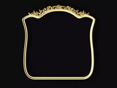 carved frame for mirror 3D model get