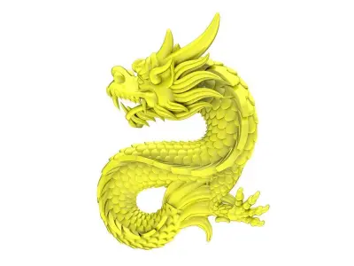 A4625 Dragon Jewelry Pendant 3D Model 3D print model