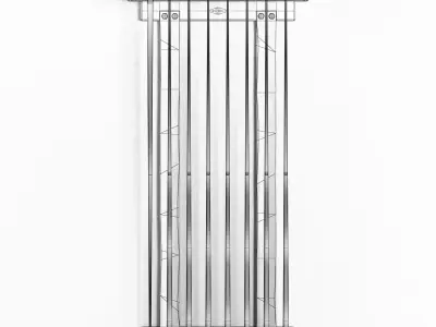 RH Brunswick exclusive tournament billiards cue rack 3D model