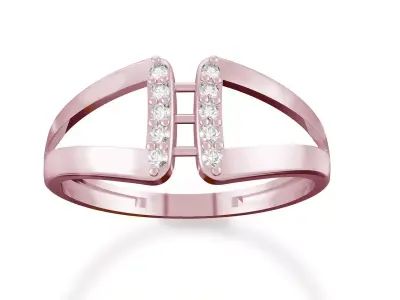 Diamond Ring Free 3D print model 2