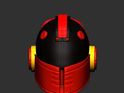 helmet high ver 3 poly sculpt 3d printable ver 7 3D model