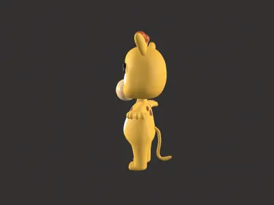 Cartoon 006 Character Giraffe Cute  Low-poly 3D model