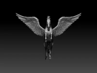 Pegasus poses 08 3D print model