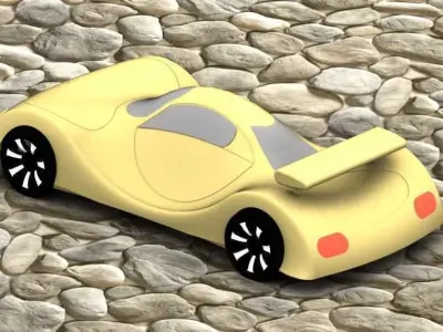 Plastic car for children Layza 3D print model