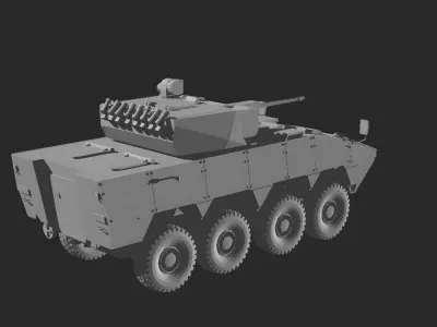 Patria amv 8x8 Croatia 3D print model