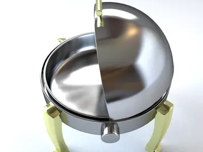 Round Chafing Dish 3D model