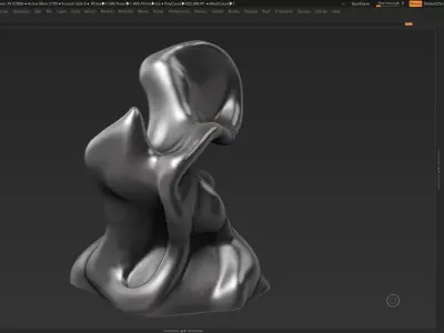 Modern Abstract Decorative sculpture 3d print model 31 3D print model
