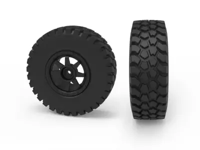 Rough Terrain Tire 3D print model
