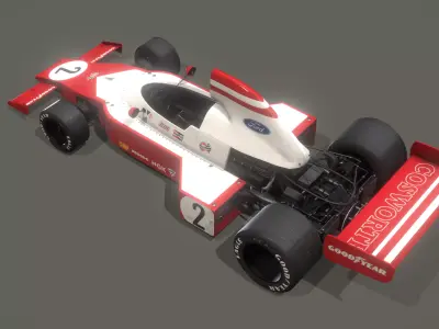Generic F1 1970 race car 3D model