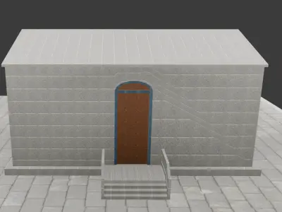 3d model house for architecture and games 3D model