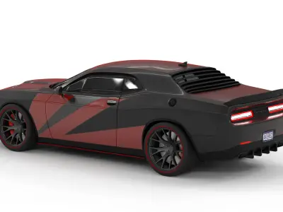 Doodge challanger 3D model